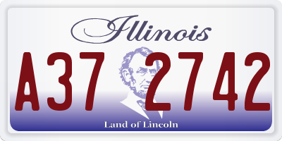 IL license plate A372742