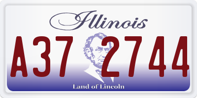 IL license plate A372744