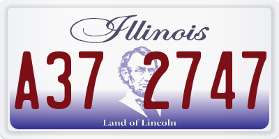 IL license plate A372747