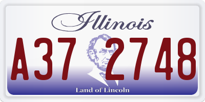 IL license plate A372748