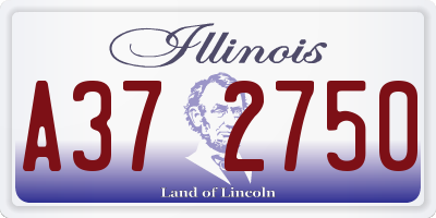 IL license plate A372750