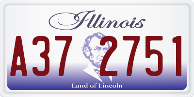 IL license plate A372751