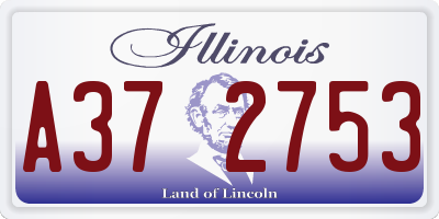 IL license plate A372753