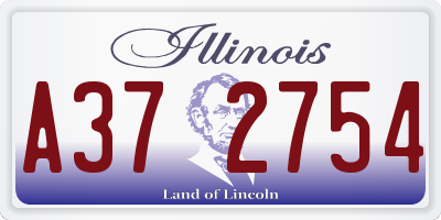 IL license plate A372754