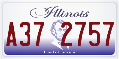 IL license plate A372757