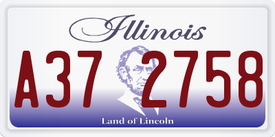 IL license plate A372758