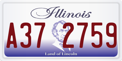 IL license plate A372759