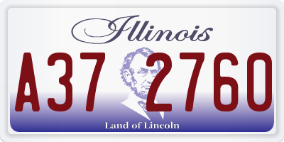 IL license plate A372760
