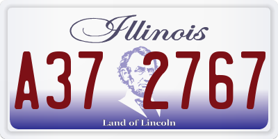 IL license plate A372767