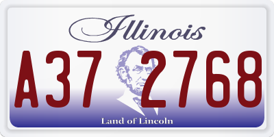 IL license plate A372768