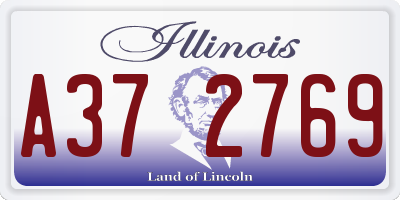IL license plate A372769