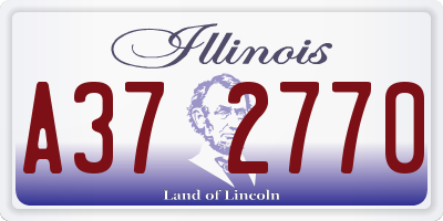 IL license plate A372770