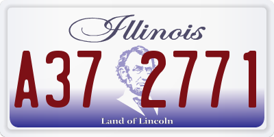 IL license plate A372771