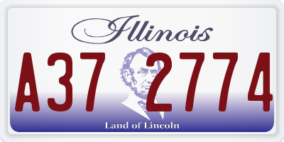 IL license plate A372774