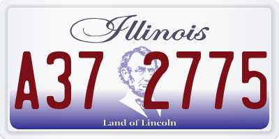 IL license plate A372775