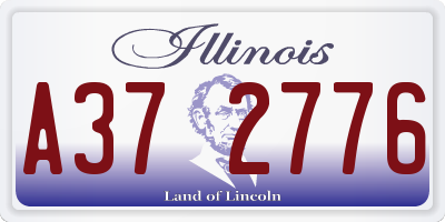 IL license plate A372776