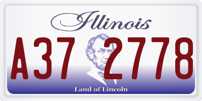 IL license plate A372778
