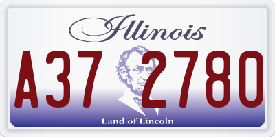 IL license plate A372780