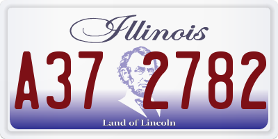 IL license plate A372782