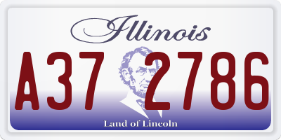 IL license plate A372786