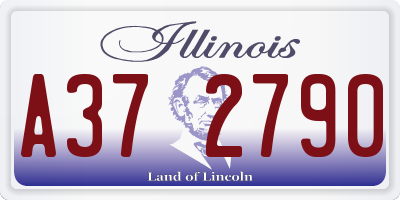 IL license plate A372790