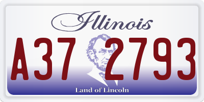 IL license plate A372793