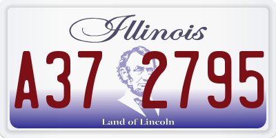IL license plate A372795