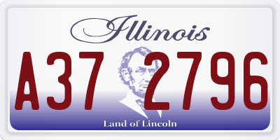 IL license plate A372796