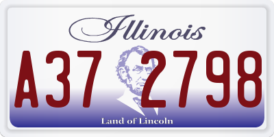 IL license plate A372798