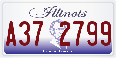 IL license plate A372799