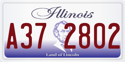 IL license plate A372802