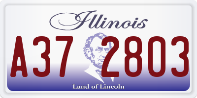 IL license plate A372803