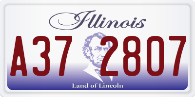 IL license plate A372807