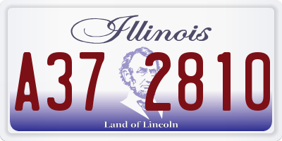 IL license plate A372810