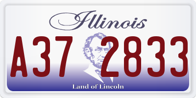 IL license plate A372833