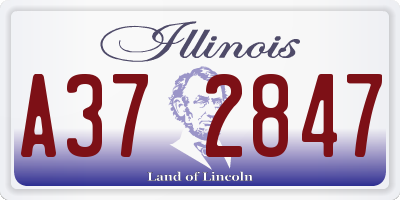 IL license plate A372847