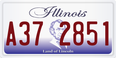 IL license plate A372851