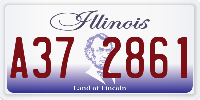 IL license plate A372861