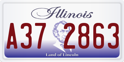 IL license plate A372863