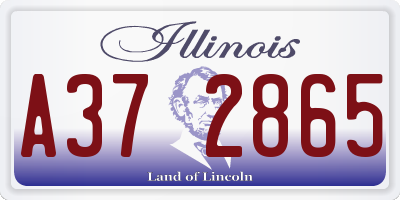 IL license plate A372865