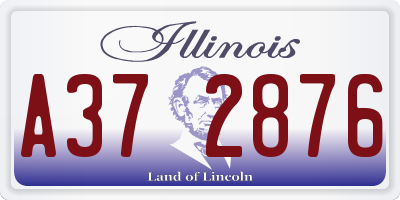 IL license plate A372876