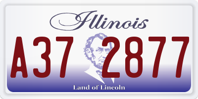 IL license plate A372877