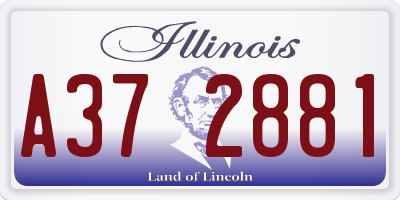 IL license plate A372881
