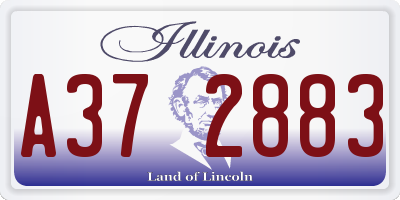 IL license plate A372883