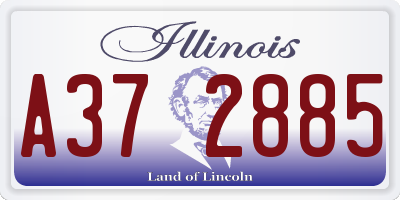 IL license plate A372885
