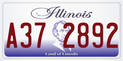 IL license plate A372892