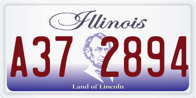 IL license plate A372894
