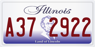 IL license plate A372922