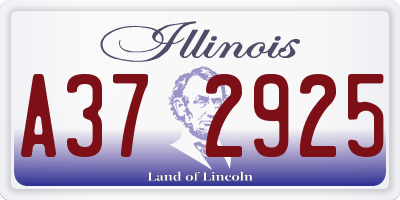 IL license plate A372925
