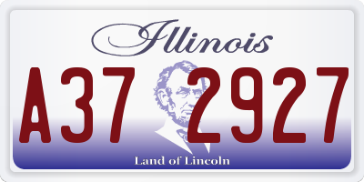 IL license plate A372927